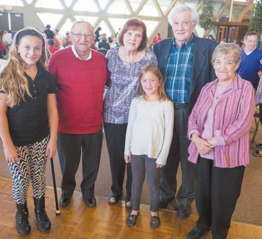 Rebecca Nodler, 10, Oak Park; Seymour Zate, West Bloomfield; Adele Nodler, Oak Park; Danielle Nodler, 6, Huntington Woods; Alvin Nodler, Oak Park; and Gladys Zate, West Bloomfield